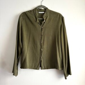 Bryn Walker • Button-Up Tencel Long Sleeve‎ Blouse